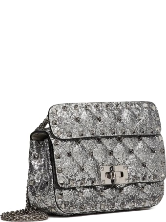 Valentino Mini Rockstud Glitter Bag