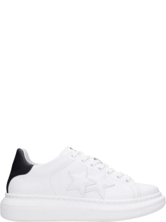 2Star Sneakers In White Leather