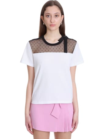 RED Valentino T-shirt In White Cotton