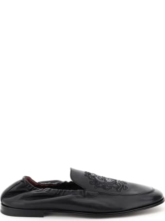 Dolce & Gabbana Ariosto Loafers With Coat Of Arms Embroidery