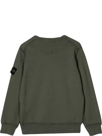 Stone Island Junior Green Sweatshirt