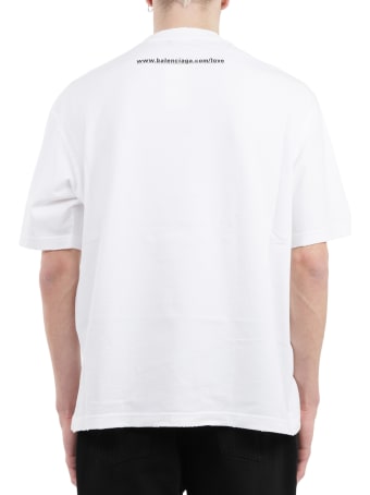 Balenciaga White Ilu T-shirt