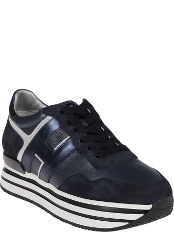 Hogan Blue Leather H222 Sneakers