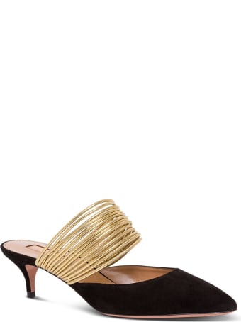 Aquazzura Rendez Vous Suede Mules