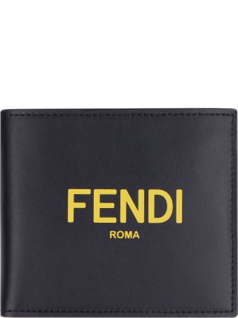 Fendi Leather Flap-over Wallet