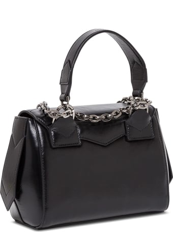 Givenchy Id Flap Small Handbag In Black Leather