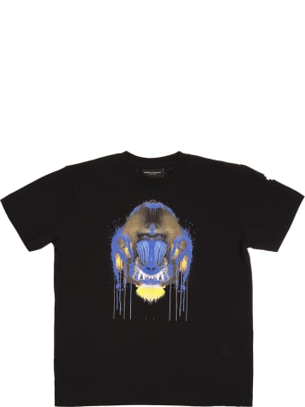 Marcelo Burlon Black/multicoloured Cotton Orangutan-print Cotton T-shirt