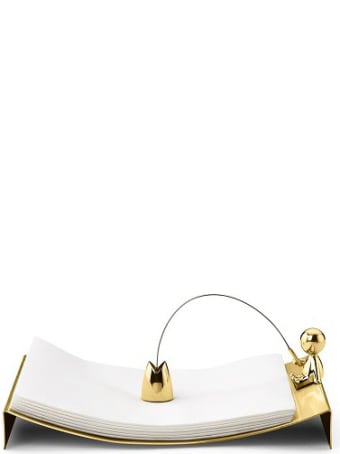 Ghidini 1961 Omini - The Fisherman Napkins Tray Polished Brass