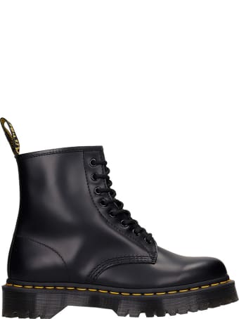Dr. Martens 1460 Bex Combat Boots In Black Leather