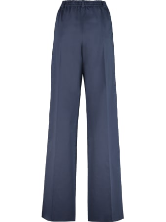 Agnona Cotton Wide Leg Trousers