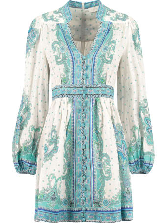 Zimmermann Printed Linen Dress