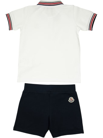 Moncler Complete With Polo And Bermuda Shorts