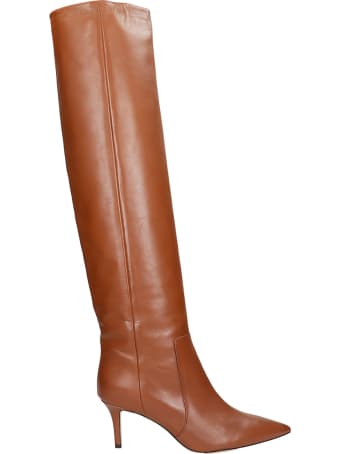 Fabio Rusconi High Heels Boots In Leather Color Leather