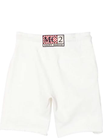 MC2 Saint Barth White Sports Shorts