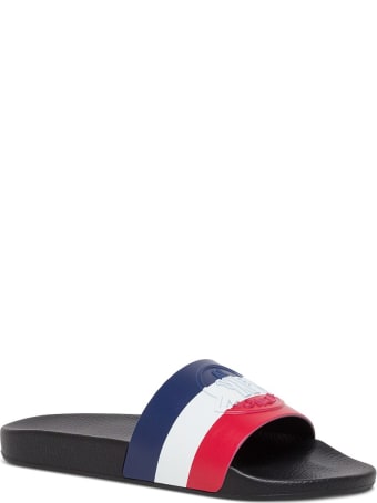Moncler Rubber Slide Sandals With Logo