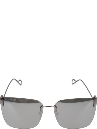 Balenciaga Grey Woman Square Sunglasses