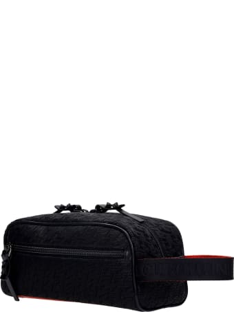 Christian Louboutin Blaster Clutch In Black Synthetic Fibers