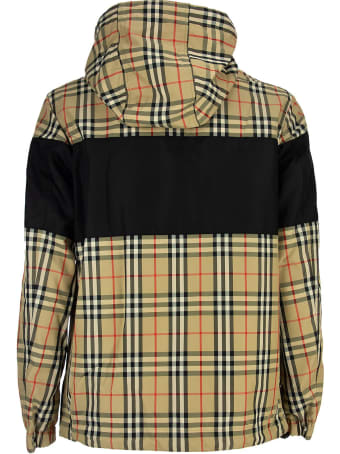 Burberry Contrast Panel Check Cotton Reversible Jacket Shropshire