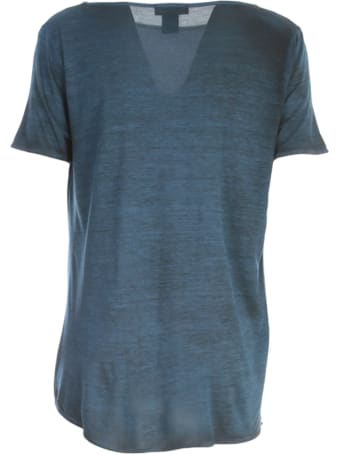 Avant Toi Round Neck Micromodal T-shirt With Slits