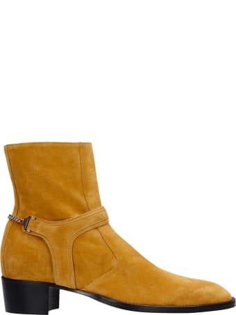 hyusto Steve Ankle Boots In Leather Color Suede