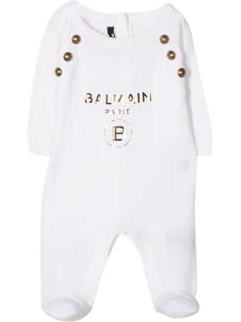 Balmain White Baby Suit