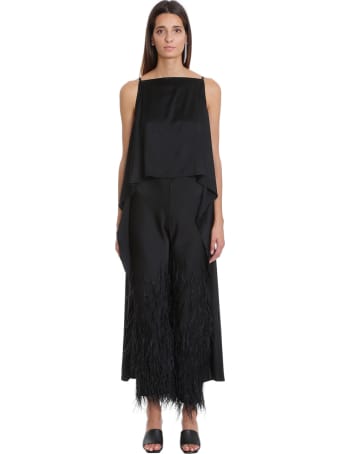 Cult Gaia Amara Topwear In Black Synthetic Fibers