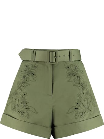 self-portrait Cotton Shorts