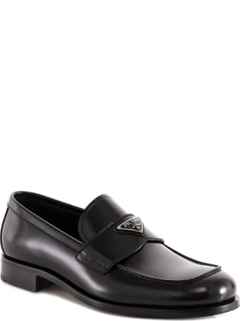 Prada Logo Plaque Loafers
