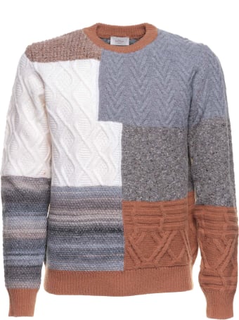 Altea Altea Crew-neck Patchwork Jumper