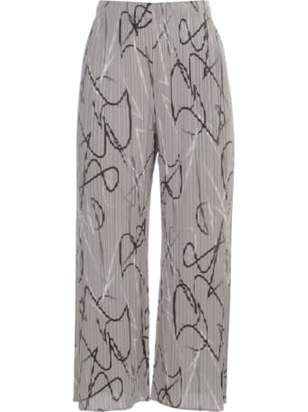 Pleats Please Issey Miyake Wide Cropped Pants