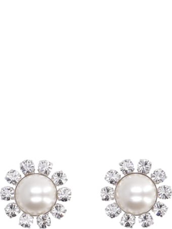 Alessandra Rich Faba Embellished Maxi-earrings