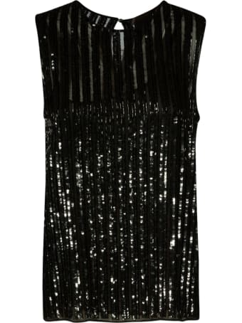 Max Mara Pianoforte Sequin Ribbed Top