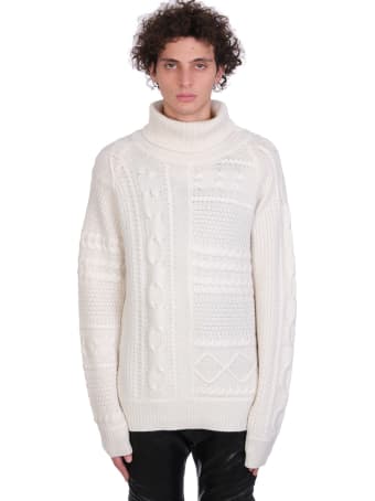 Jacob Lee Knitwear In White Cashmere
