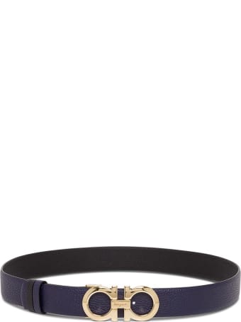 Salvatore Ferragamo Reversible Gancini Leather Belt