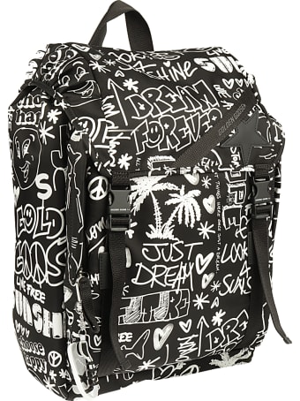 Golden Goose Journey Backpack Printed Nylon Body