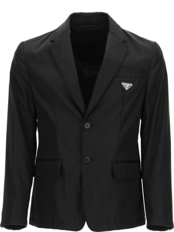 Prada Single-breasted Blazer In Re-nylon