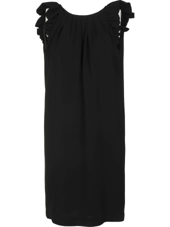 Aspesi Ruffle Sided Sleeveless Dress