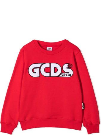 GCDS Red Cotton Sweatshirt