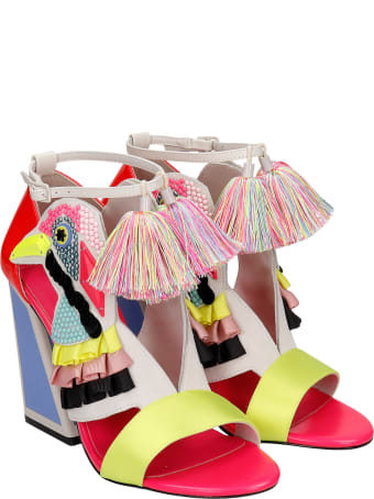 Kat Maconie Aya Sandals In Rose-pink Synthetic Fibers