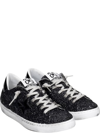 2Star Sneakers In Black Glitter