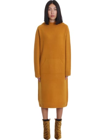 La Ploubel Dress In Yellow Suede