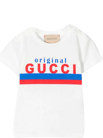 Gucci White Baby T-shirt With Print
