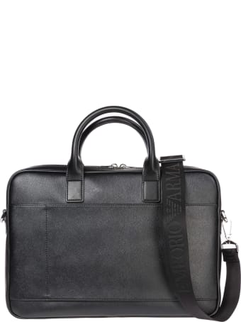 Emporio Armani Pictorial Wings Briefcase