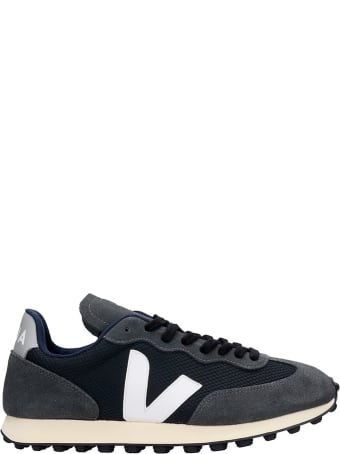 Veja Rio Branco Sneakers In Black Suede And Fabric