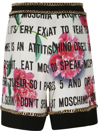 Moschino Rose Printed Shorts
