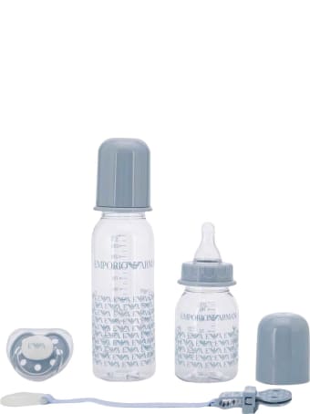 Emporio Armani New Borne Baby Bottle And Pacifier Set