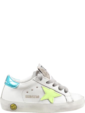 Golden Goose White ''super Star'' Sneakers For Kids