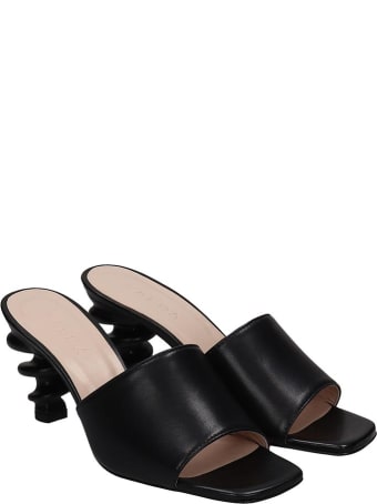 Kalda Nima Sandals In Black Leather