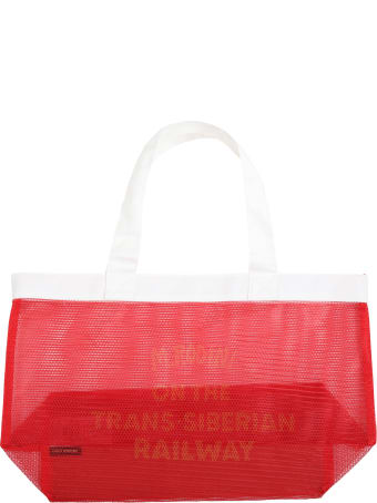 Mini Rodini Red Bag For Kids With Yellow Logo