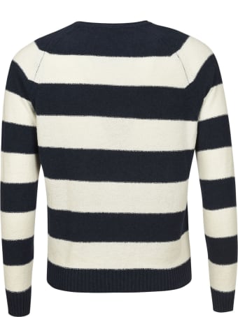 Eddy Monetti Stripe Print Sweatshirt